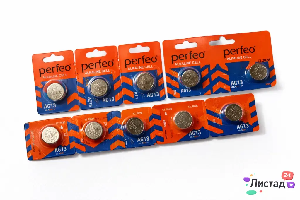 Батарейки Perfeo AG13 (таблетки) — набор 10 шт, Alkaline 🔋