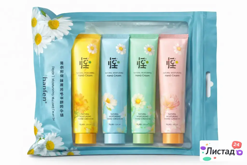 Набор кремов для рук Hanfen 5 шт — Natural Moisturizing, нежные ароматы 🌼