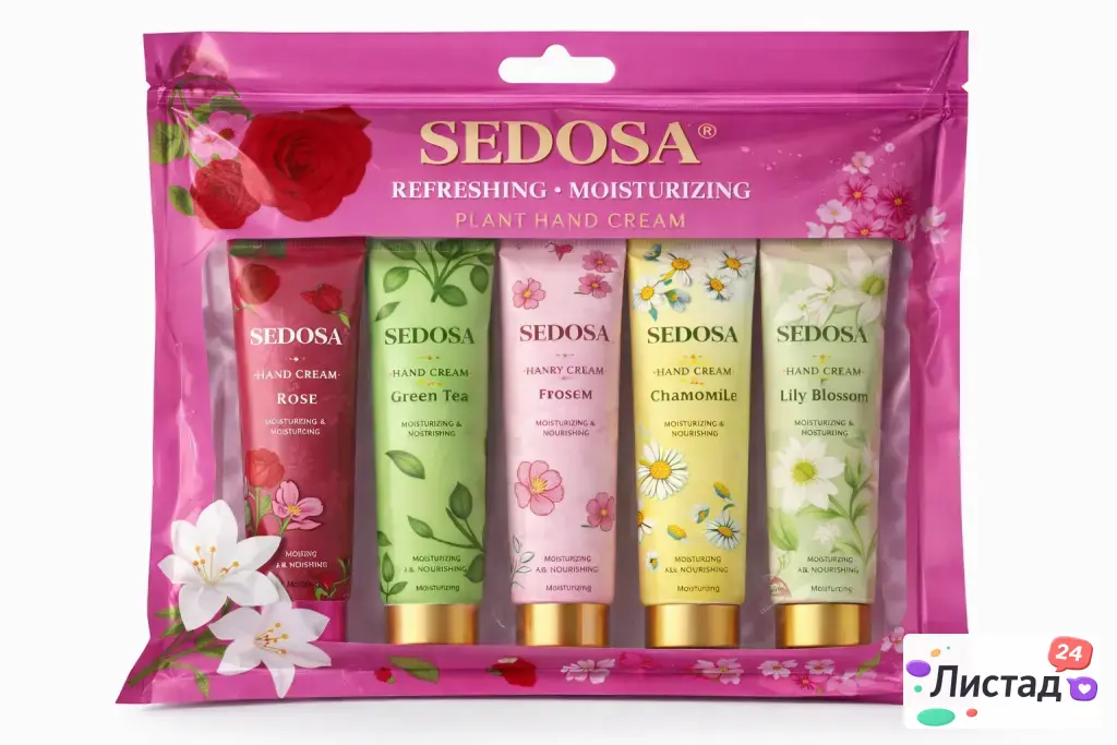 Набор кремов для рук SEDOSA 5 шт — Rose Petal, Jasmine, White Musk и др. 💜