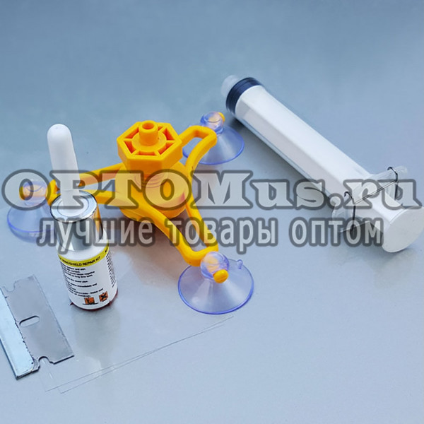 Набор для ремонта автостекол Windshield Repair Kit оптом